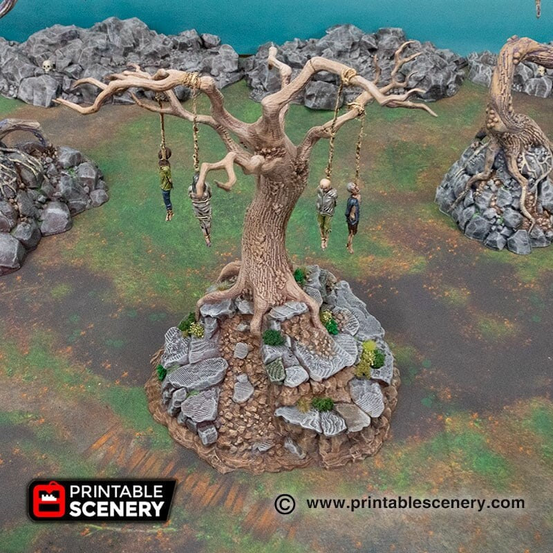 Hangman's Tree - Shadowfey Wilds, DnD 5E, Pathfinder 2E 15mm, 28mm, 32mm, wargaming terrain, scatter scenery, D&D bolt action