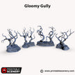 Gloomy Gully - Shadowfey Wilds, DnD 5E, Pathfinder 2E 15mm, 28mm, 32mm, wargaming terrain, scatter scenery, D&D bolt action
