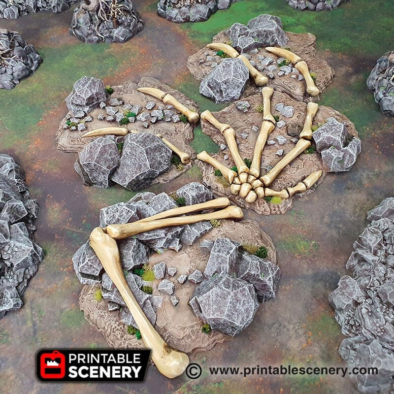 Dragon's Graveyard - Shadowfey Wilds, DnD 5E, Pathfinder 2E 15mm, 28mm, 32mm, wargaming terrain, scatter scenery, D&D bolt action