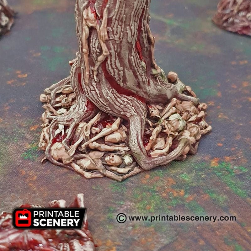 Blood Trees - Shadowfey Wilds, DnD 5E, Pathfinder 2E 15mm, 28mm, 32mm, wargaming terrain, scatter scenery, D&D, forest