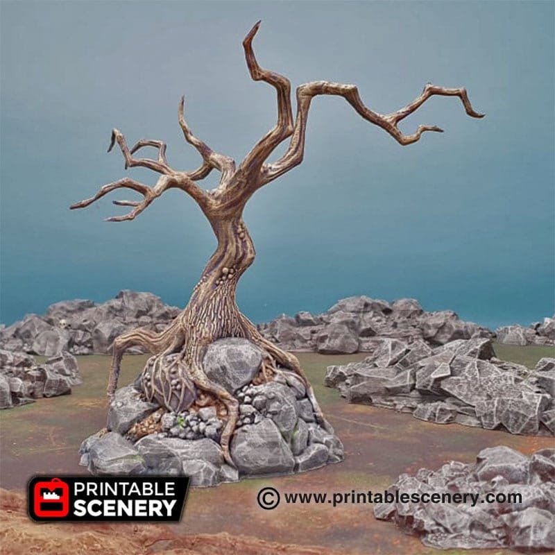 Contorted Trees - Shadowfey Wilds, DnD 5E, Pathfinder 2E 15mm, 28mm, 32mm, wargaming terrain, scatter scenery, D&D