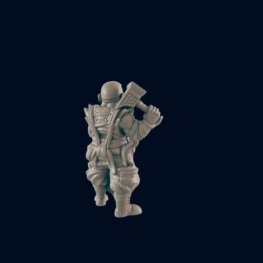 Dwarven Male Blacksmith 1 - EC3D | DnD | Smithy | Villager | Merchant | Male | 32mm | Pathfinder | commoner | TTRPG | Wargaming