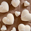 Braided Hearts Soy Wax Candle: Romantic Home Decor