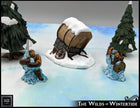 Broken Snowy Wagon - EC3D | DnD | Tabletop Terrain | Snow | Scatter Scenery | 32mm | Pathfinder | Frostgrave | TTRPG | Wargaming