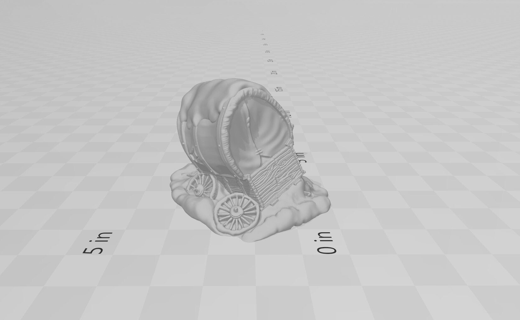 Broken Snowy Wagon - EC3D | DnD | Tabletop Terrain | Snow | Scatter Scenery | 32mm | Pathfinder | Frostgrave | TTRPG | Wargaming