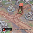 Forest Cart Tracks 12pc - Shadowfey Wilds, DnD 5E, Pathfinder 2E 15mm, 28mm, 32mm, wargaming terrain, scatter scenery, D&D