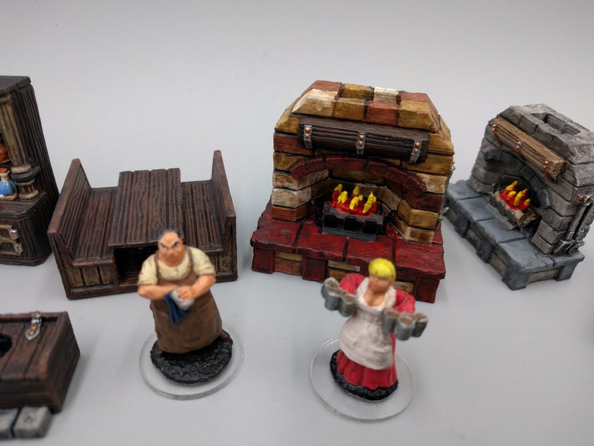 Inn and Tavern Scatter Set 1 - Heroes Hoard | DnD | Tabletop Terrain | Medieval | Scenery | 32mm | Pathfinder | TTRPG | Wargaming | Bar