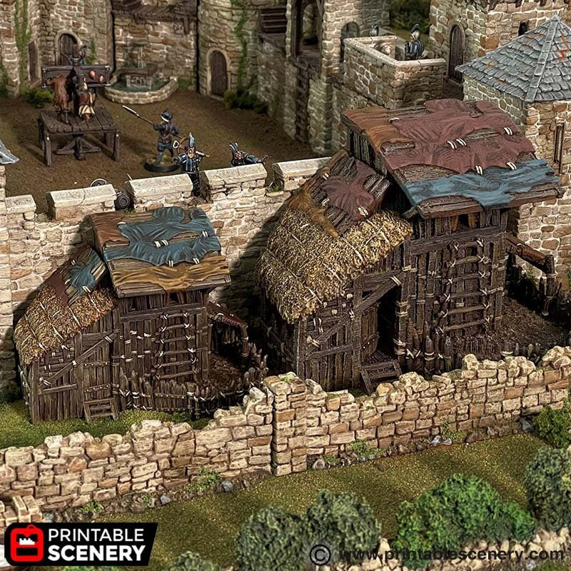 Large Shanty - King and Country, DnD, Pathfinder, 15mm, 28mm, 32mm, wargaming terrain, scatter scenery D&D medieval