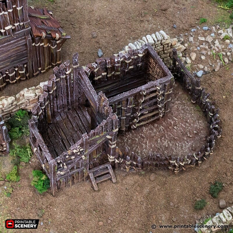 Large Shanty - King and Country, DnD, Pathfinder, 15mm, 28mm, 32mm, wargaming terrain, scatter scenery D&D medieval