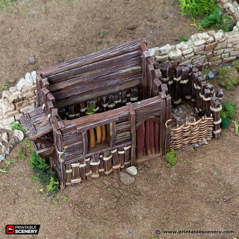 Small Shanty - King and Country, DnD, Pathfinder, 15mm, 28mm, 32mm, wargaming terrain, scatter scenery D&D medieval