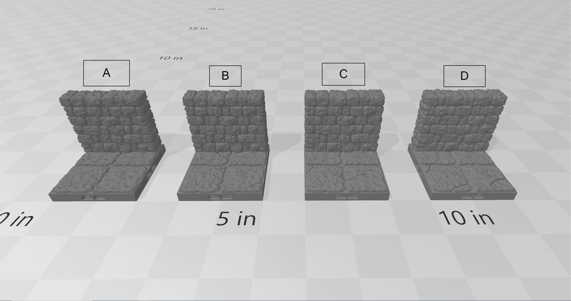Dungeon Style Walls - DnD 5E, Pathfinder 2E - DragonLock Fat Dragon Games, Tabletop Terrain | 1