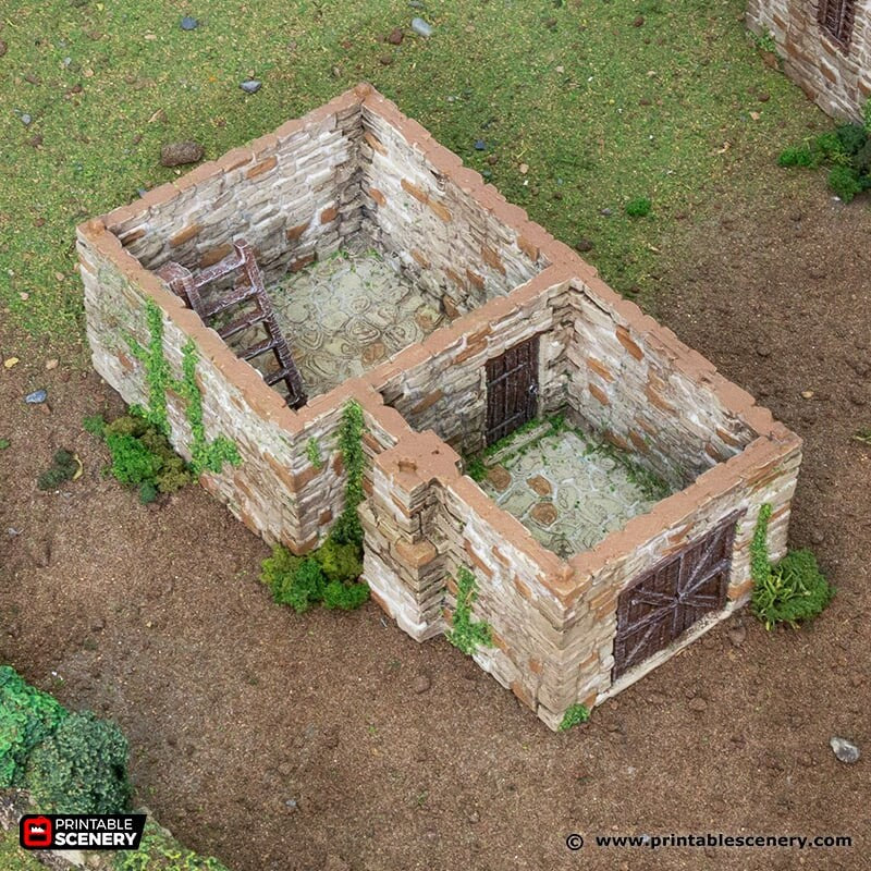Black Rock Keep - King and Country, DnD, Pathfinder, 15mm, 28mm, 32mm, wargaming terrain, scatter scenery D&D medieval