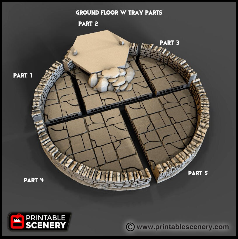Winterdale Dice Tower - DnD, Pathfinder, 15mm, 28mm, 32mm, wargaming terrain, scatter scenery D&D medieval, accessories