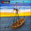 The Sloop - The Lost Ships, DnD 5E, Pathfinder 2E 15mm, 28mm, 32mm, wargaming terrain, scatter scenery, D&D age of sail, pirate