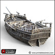 The Brig - The Lost Ships, DnD 5E, Pathfinder 2E 15mm, 28mm, 32mm, wargaming terrain, scatter scenery, D&D age of sail, pirate