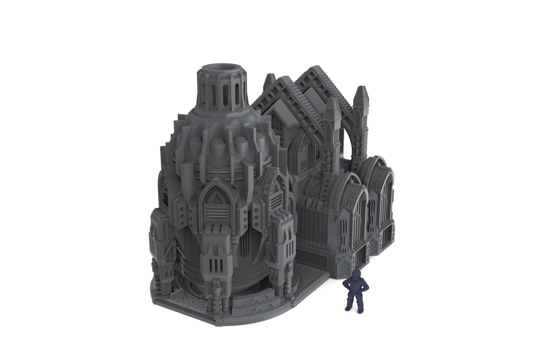 Terra Forma Facility - Gothic Scifi terrain - Infinity, Legion, Sci-fi, Scifi, Cyberpunk, tabletop, Scatter Scenery 32mm 28mm