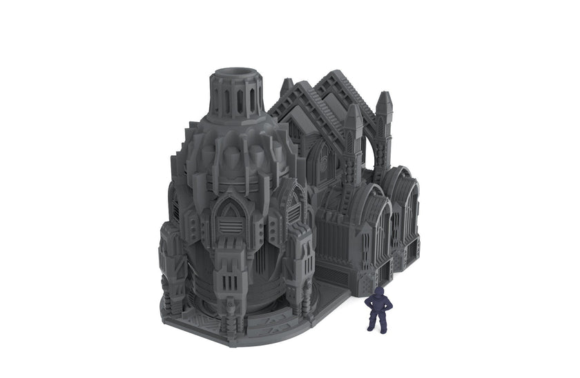 Terra Forma Facility - Gothic Scifi terrain - Infinity, Legion, Sci-fi, Scifi, Cyberpunk, tabletop, Scatter Scenery 32mm 28mm