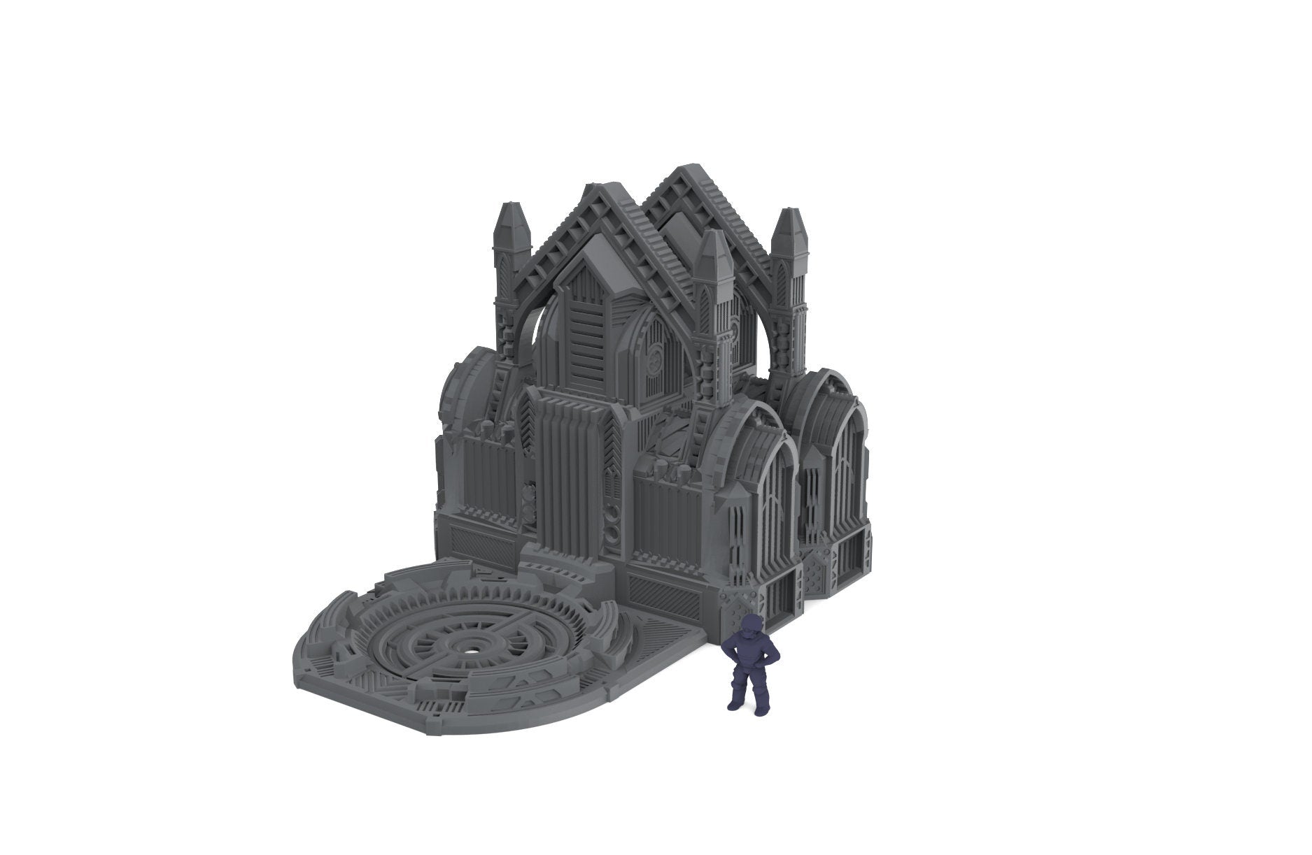 Terra Forma Facility - Gothic Scifi terrain - Infinity, Legion, Sci-fi, Scifi, Cyberpunk, tabletop, Scatter Scenery 32mm 28mm