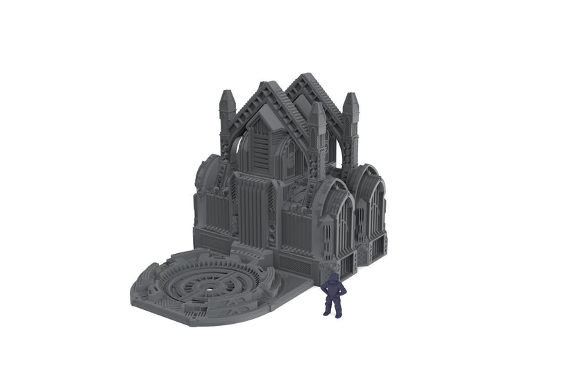 Terra Forma Facility - Gothic Scifi terrain - Infinity, Legion, Sci-fi, Scifi, Cyberpunk, tabletop, Scatter Scenery 32mm 28mm