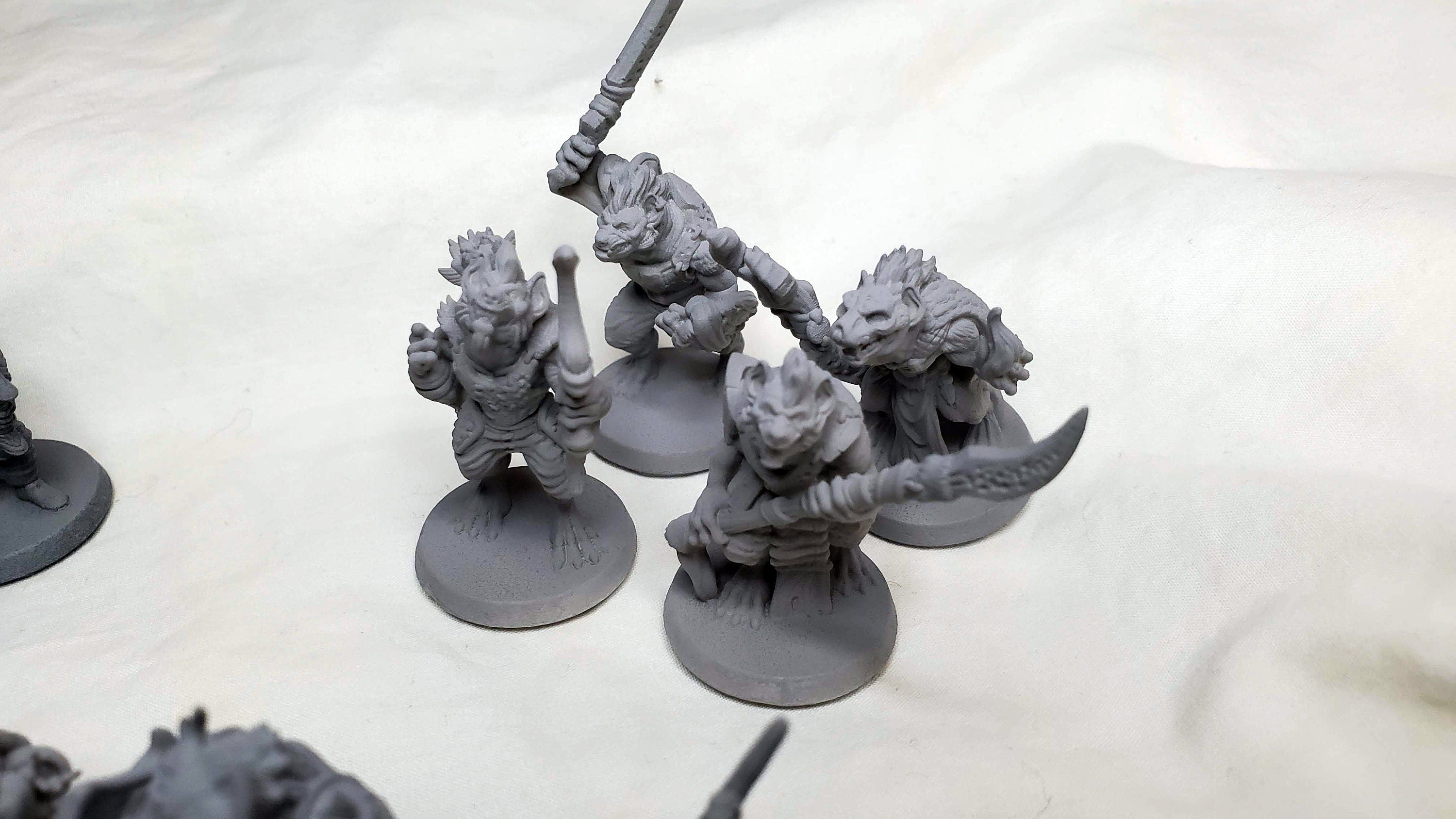 dnd essential Monster Mini Pack 2 - 22 Miniatures! - EC3D, Pathfinder 2E, Kobold, Orc, Gnoll, Bandit, Goblin | 32mm | TTRPG | Wargaming