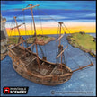 The Fluyt - The Lost Ships, DnD 5E, Pathfinder 2E 15mm 28mm 32mm, wargaming terrain, scatter scenery, D&D age of sail pirate
