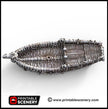 The Undead Sloop - The Lost Ships, DnD 5E, Pathfinder 2E 15mm 28mm 32mm, wargaming terrain, scatter scenery D&D age of sail pirate
