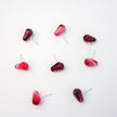 Pomegranate Seed Stud Earrings