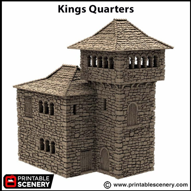 The Kings Quarters - King and Country, DnD, Pathfinder, 15mm, 28mm, 32mm, wargaming terrain, scatter scenery D&D medieval