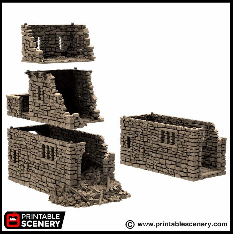 Ruined Kings Gate - King and Country, DnD, Pathfinder, 15mm, 28mm, 32mm, wargaming terrain, scatter scenery D&D medieval