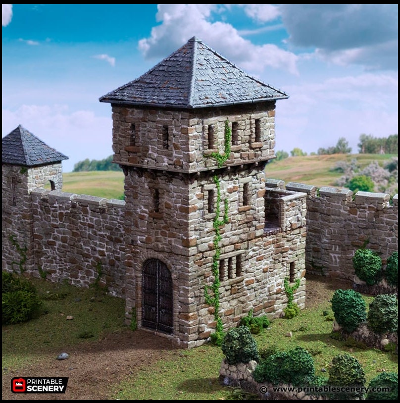 King's Gate - King and Country, DnD, Pathfinder, 15mm, 28mm, 32mm, wargaming terrain, scatter scenery D&D medieval castle