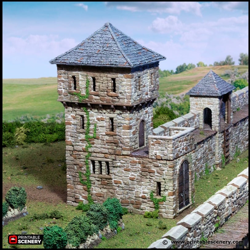 King's Gate - King and Country, DnD, Pathfinder, 15mm, 28mm, 32mm, wargaming terrain, scatter scenery D&D medieval castle