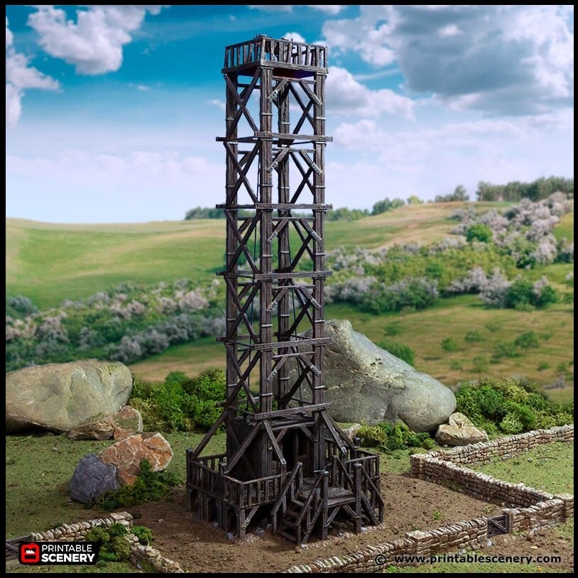 Quarry Elevator - King and Country, DnD, Pathfinder, 15mm, 28mm, 32mm, wargaming terrain, scatter scenery D&D medieval castle