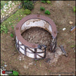 Ruined Small Round House - King and Country, DnD, Pathfinder, 15mm, 28mm, 32mm, wargaming terrain, scatter scenery D&D medieval