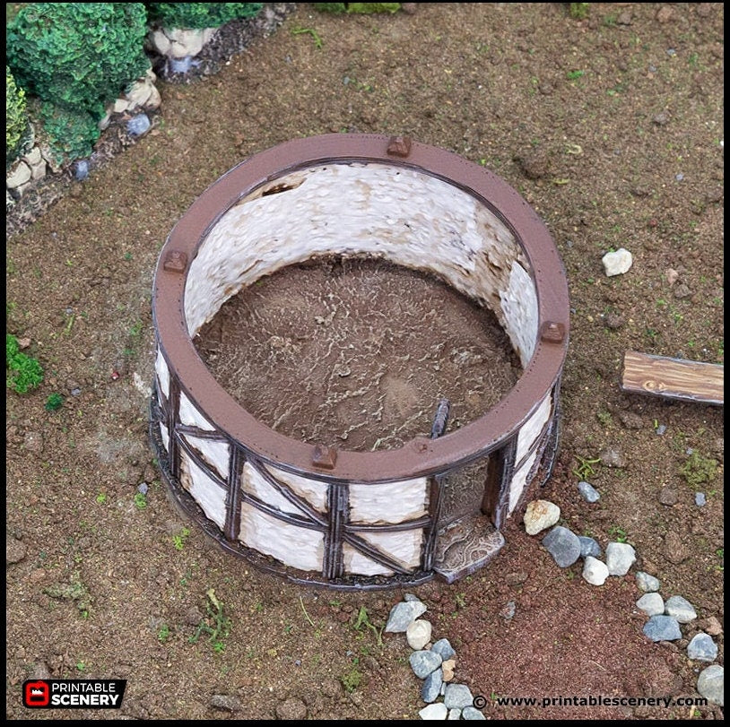 Small Round House - King and Country, DnD, Pathfinder, 15mm, 28mm, 32mm, wargaming terrain, scatter scenery D&D medieval