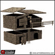 King Stables - King and Country, DnD, Pathfinder, 15mm, 28mm, 32mm, wargaming terrain, scatter scenery D&D medieval