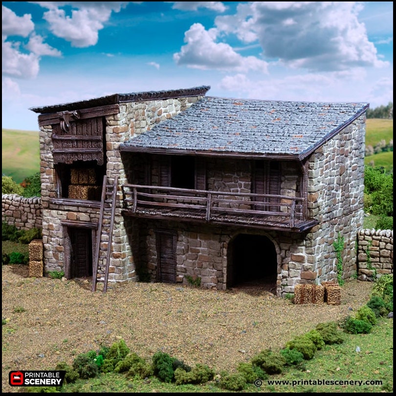 King Stables - King and Country, DnD, Pathfinder, 15mm, 28mm, 32mm, wargaming terrain, scatter scenery D&D medieval