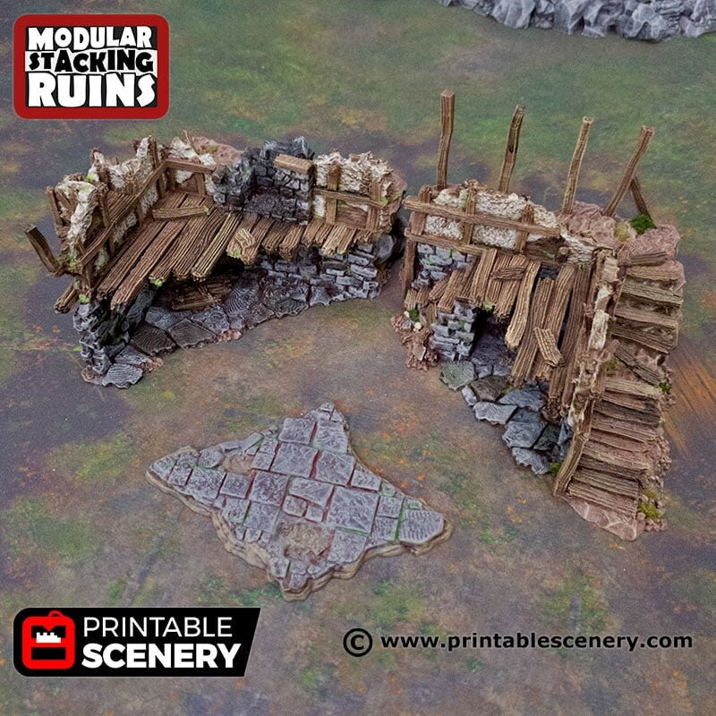 Mayor's Townhouse - Shadowfey Ruins, DnD, Pathfinder 15mm, 28mm, 32mm, wargaming scenery, bolt action, tabletop terrain, building