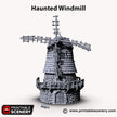 Haunted Windmill - Shadowfey Ruins, DnD, Pathfinder 15mm, 28mm, 32mm, wargaming scenery, bolt action, tabletop terrain, building