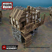 Ruined Gatehouse West Wing - Shadowfey Ruins, DnD, Pathfinder 15mm, 28mm, 32mm, wargaming scenery, tabletop terrain, building