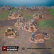 Hallowed Graveyard Hills - Shadowfey Ruins, DnD, Pathfinder 15mm, 28mm, 32mm, wargaming scenery, tabletop terrain, building