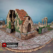 Ruined Nave and Chancel - Shadowfey Ruins, DnD, Pathfinder 15mm, 28mm, 32mm, wargaming terrain, Church, Cathedral, Ruins