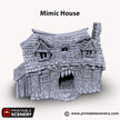 Mimic House - Shadowfey Ruins, DnD, Pathfinder 15mm, 28mm, 32mm, wargaming terrain, haunted, scatter, building, medieval