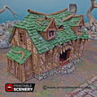 Mimic House - Shadowfey Ruins, DnD, Pathfinder 15mm, 28mm, 32mm, wargaming terrain, haunted, scatter, building, medieval