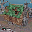 Perfectly Normal House - Shadowfey Ruins, DnD, Pathfinder 15mm, 28mm, 32mm, wargaming terrain scatter, building, medieval