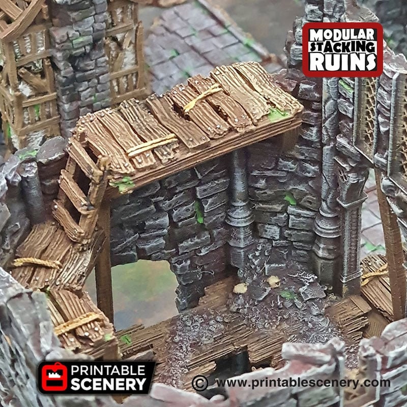 Tower of Insanity - Shadowfey Ruins, DnD, Pathfinder 15mm, 28mm, 32mm, wargaming scenery, tabletop terrain, building