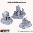 Hallowed Mausoleums - Shadowfey Ruins, DnD, Pathfinder, modular, 15mm, 28mm, 32mm, wargaming scenery, graveyard, cemetery, D&D