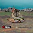 Hallowed Mausoleum Chapel - Shadowfey Ruins DnD, Pathfinder, 15mm, 28mm, 32mm, wargaming terrain, scenery graveyard, cemetery, D&D