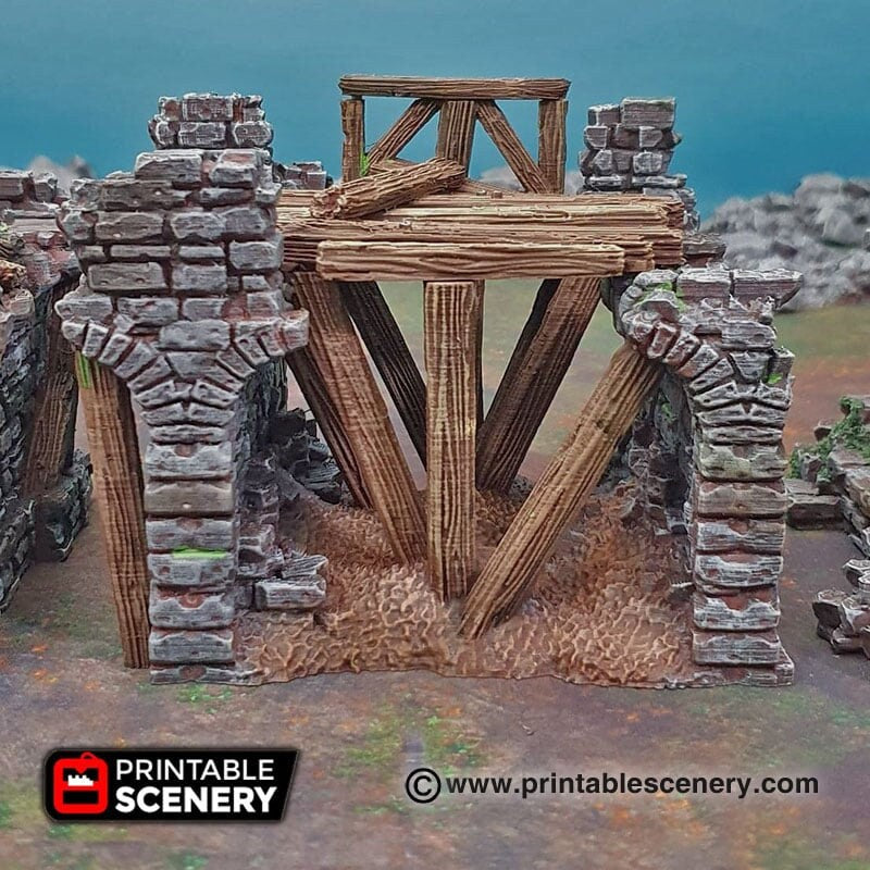 Ruined Bridge Spans - Shadowfey Ruins, DnD, Pathfinder, 15mm, 28mm, 32mm, wargaming terrain, scatter, causeway, D&D, scenery