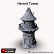 Hermit's Tower - Shadowfey Ruins, DnD, Pathfinder 15mm, 28mm, 32mm, wargaming terrain, modular building, D&D bolt action, wizard