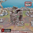 Hermit's Tower - Shadowfey Ruins, DnD, Pathfinder 15mm, 28mm, 32mm, wargaming terrain, modular building, D&D bolt action, wizard